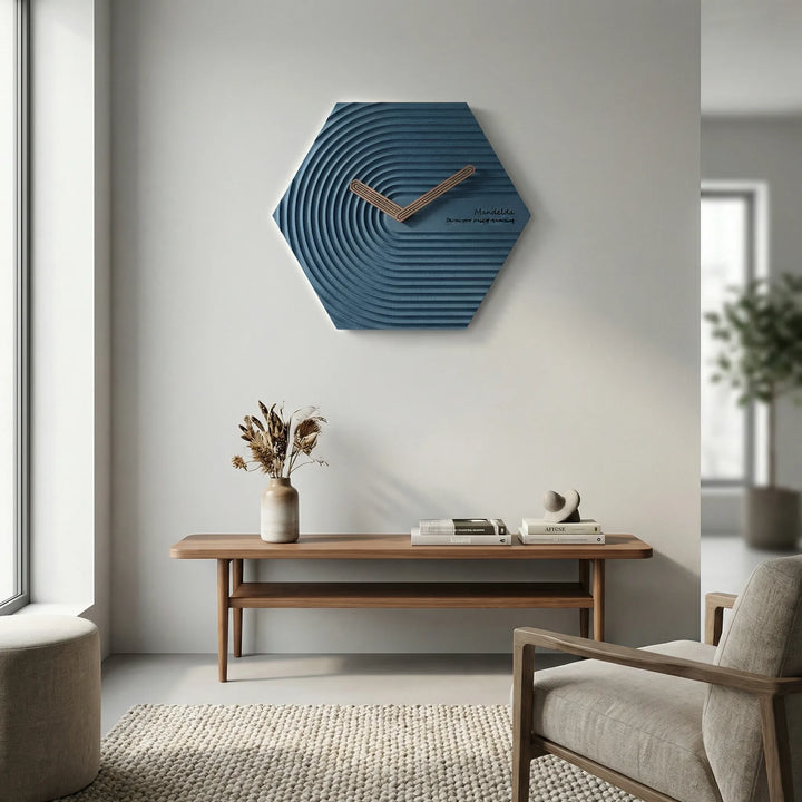 Hexagonal Modern Wall Clock - HexaPulse