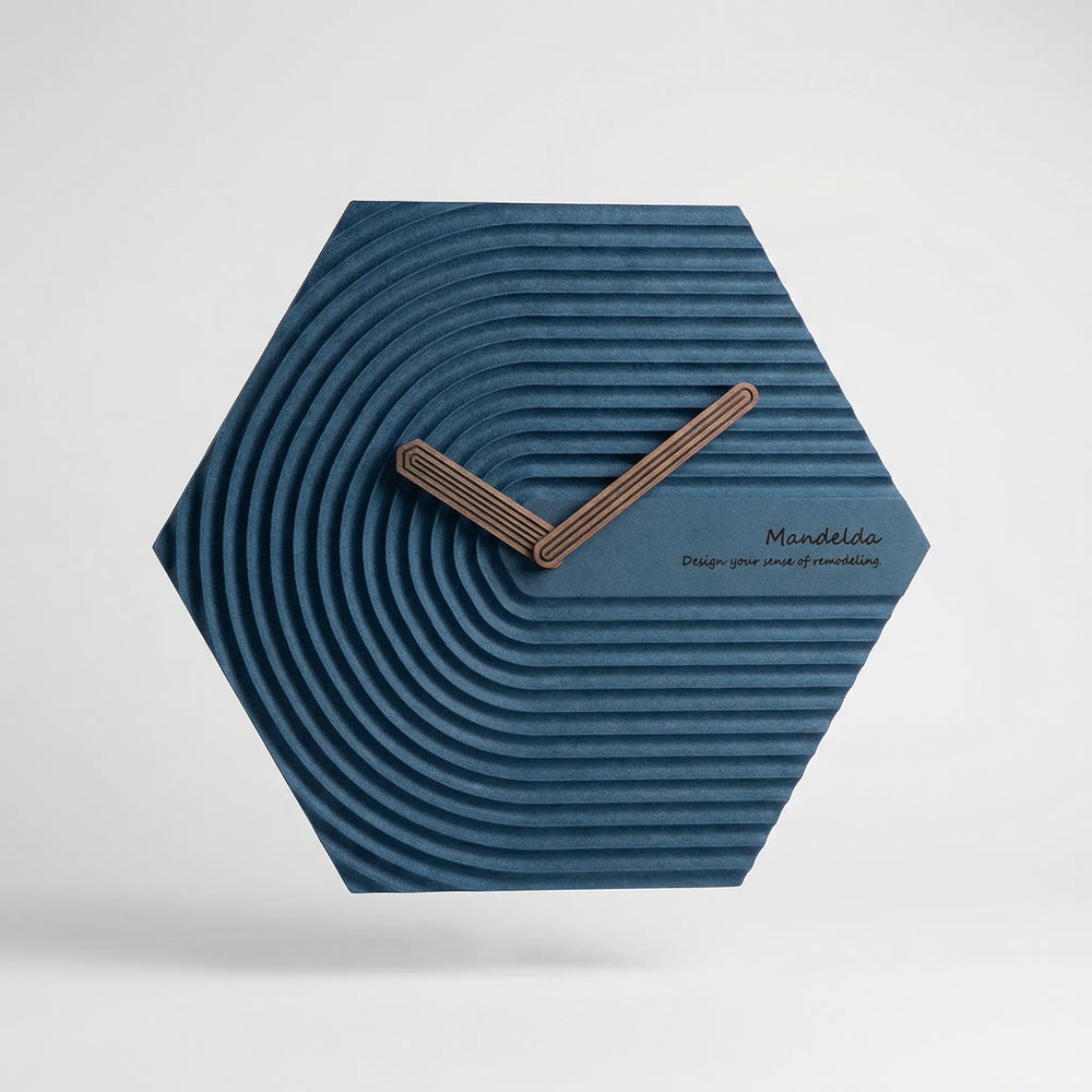 Hexagonal Modern Wall Clock - HexaPulse