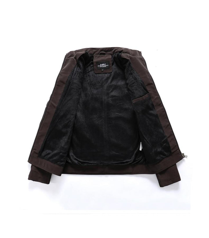 Men's biker jacket with stand-up collar – Rafael autumn edition