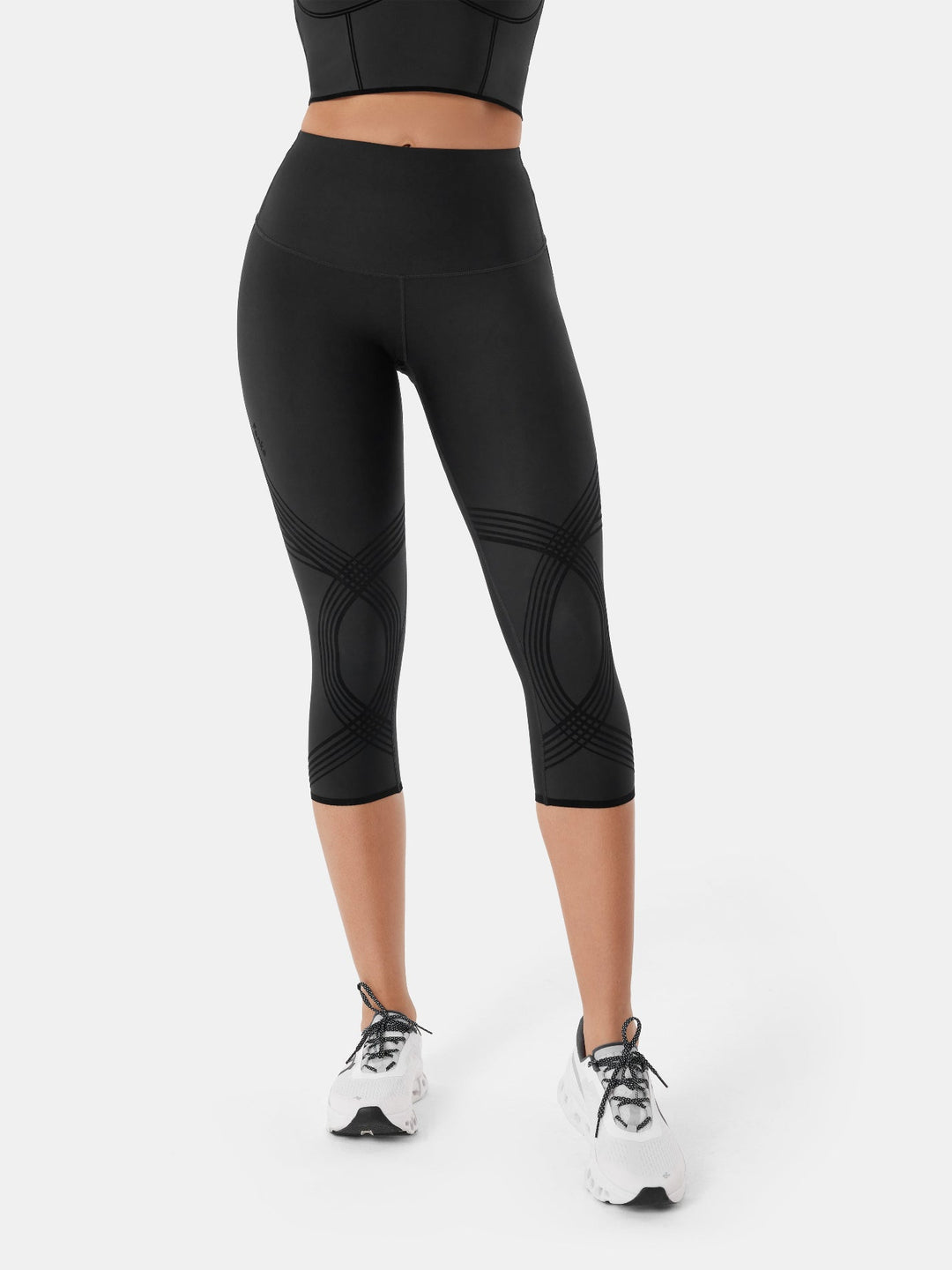 High-Compression Capri Gym Leggings - Cristina