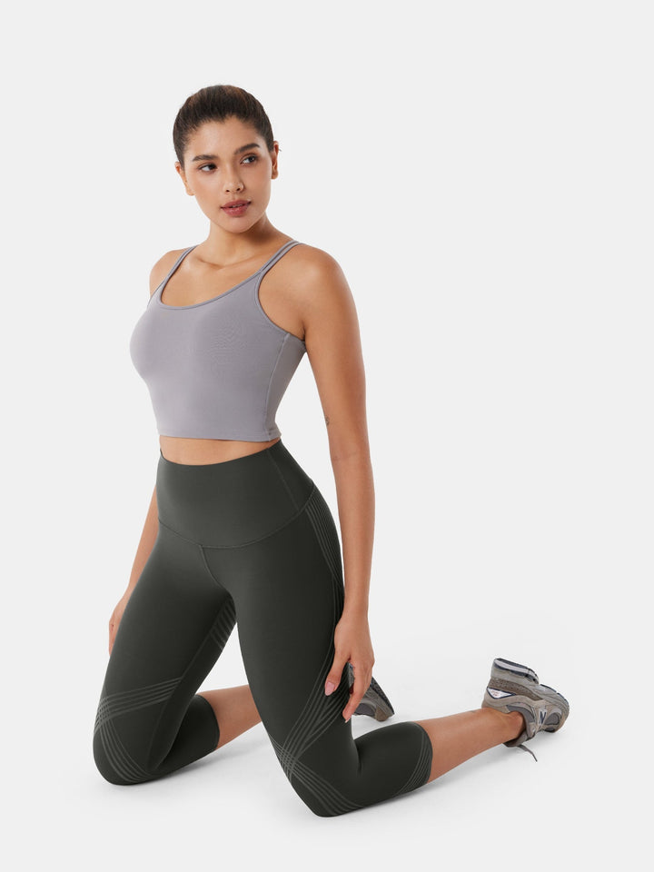 High-Compression Capri Gym Leggings - Cristina