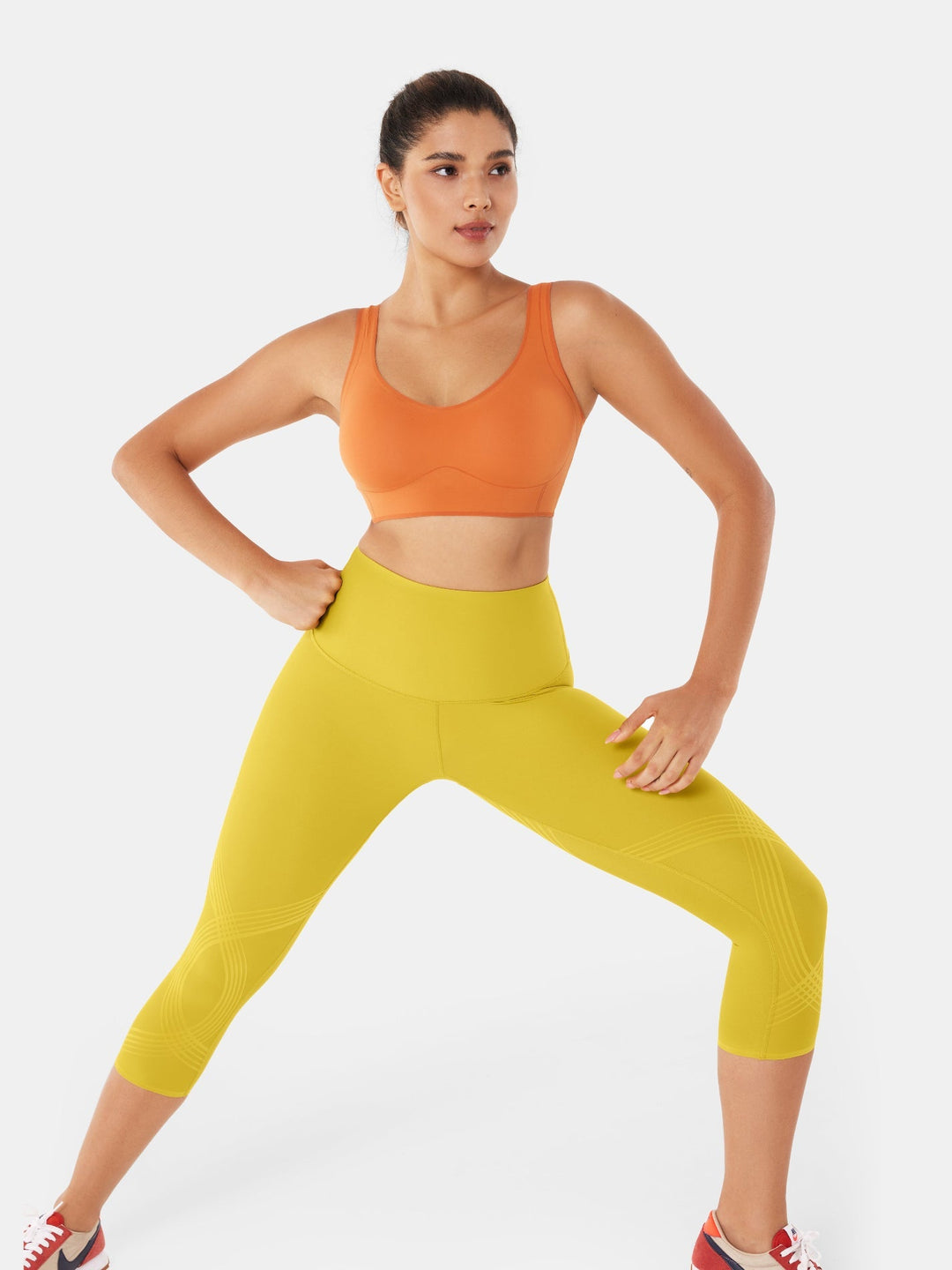 High-Compression Capri Gym Leggings - Cristina