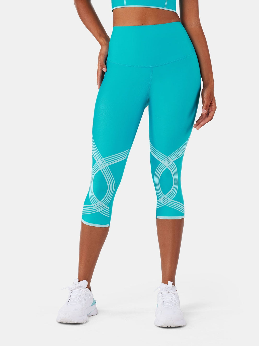 High-Compression Capri Gym Leggings - Cristina
