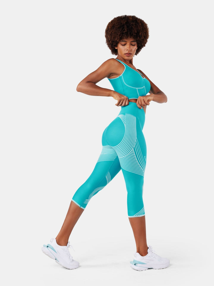 High-Compression Capri Gym Leggings - Cristina