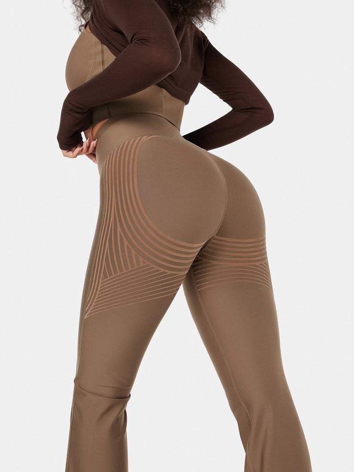 High-Rise Flared Workout Leggings - Grace
