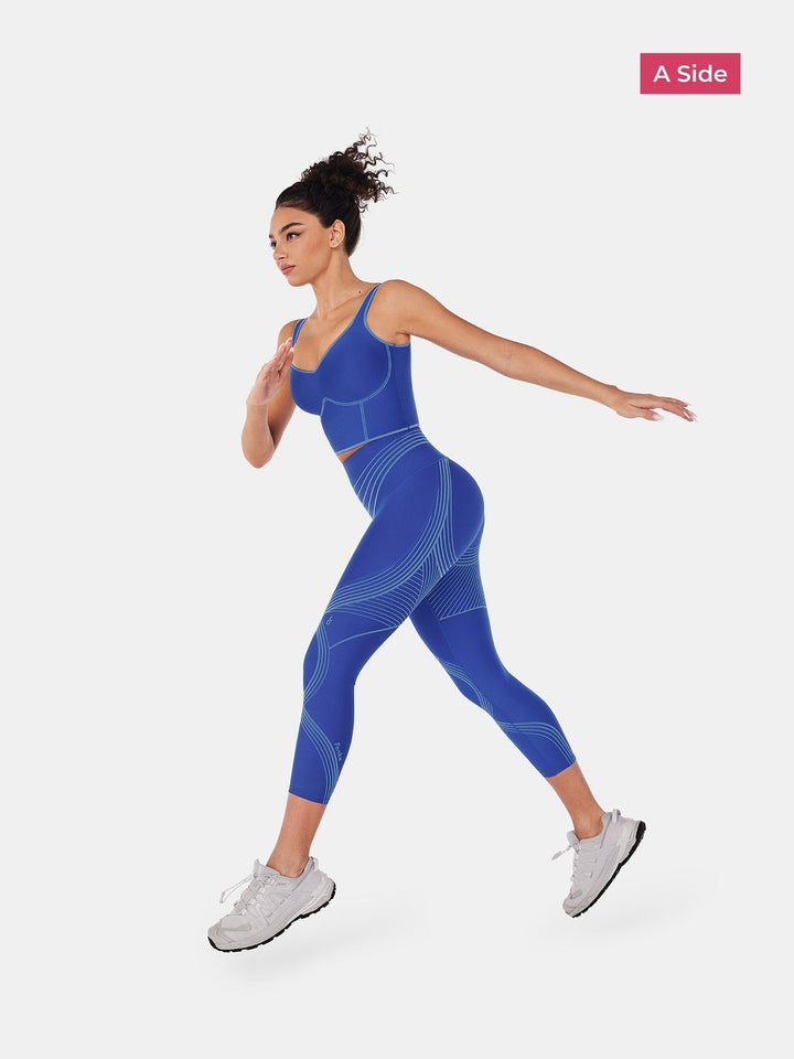 High-Rise Reversible Gym Leggings - Audrey