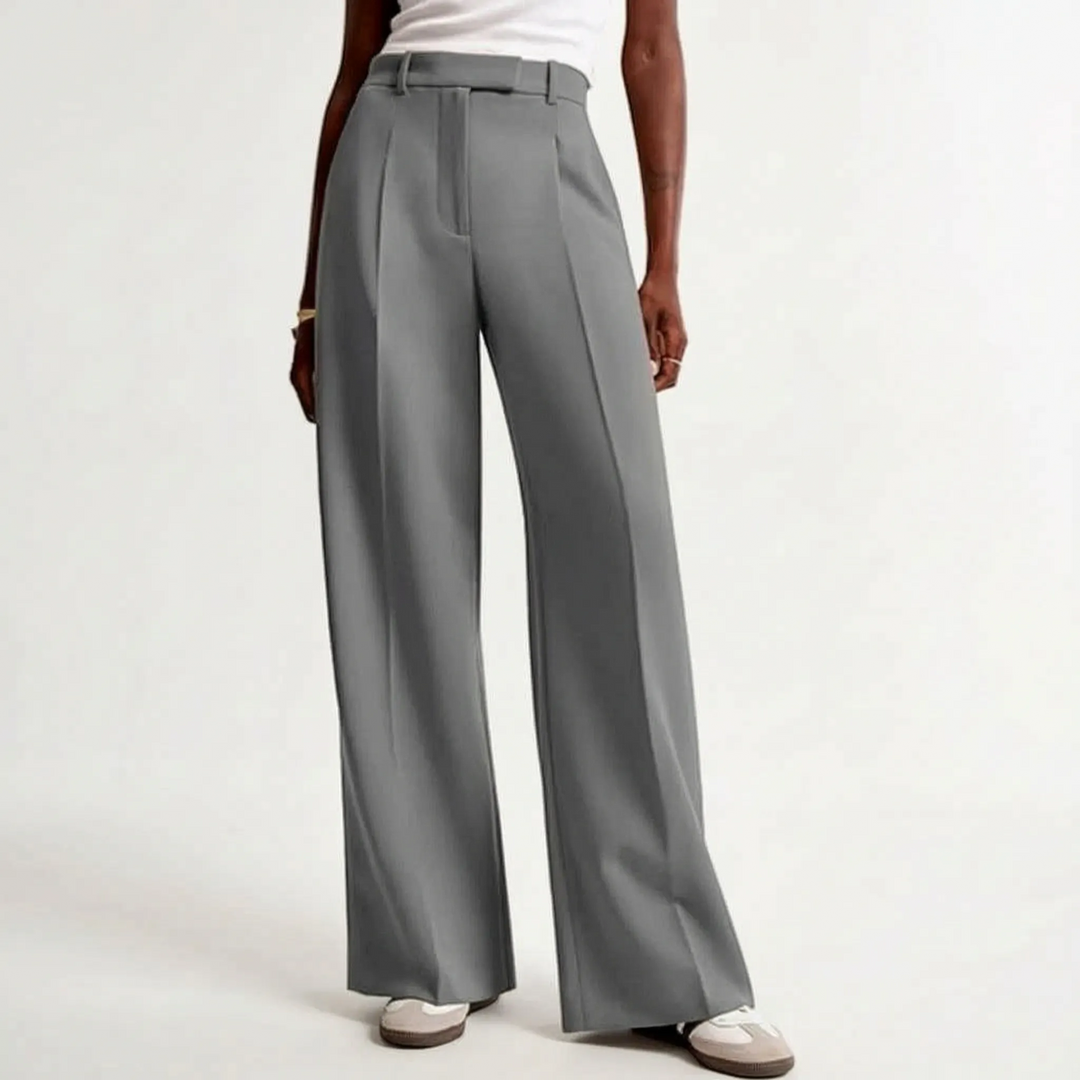 High-Waisted Wide-Leg Trousers - Gail