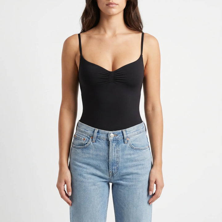High Cut Sleeveless Bodysuit - Joyce