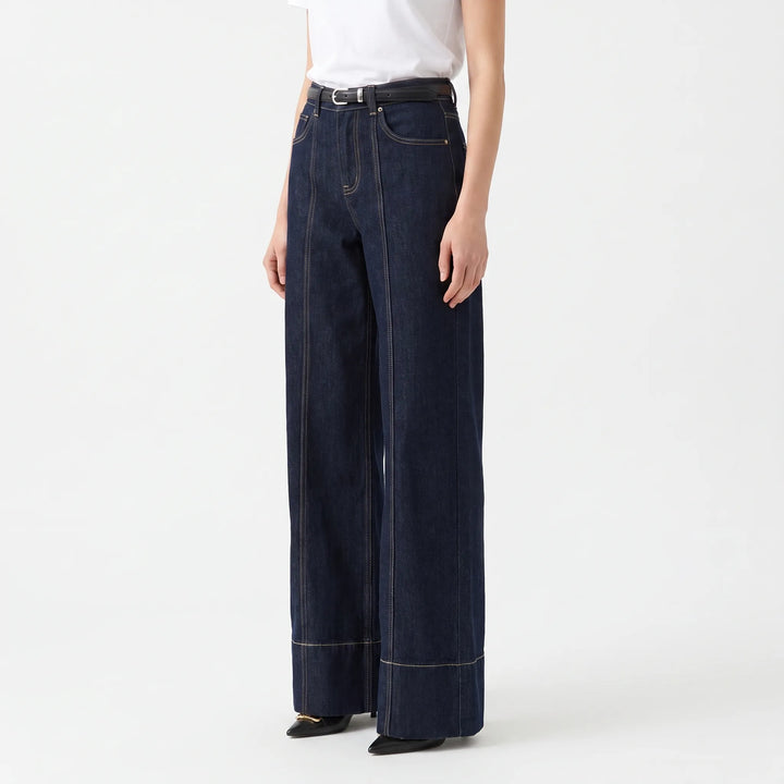 High Waisted Wide Leg Jeans -  Elaine