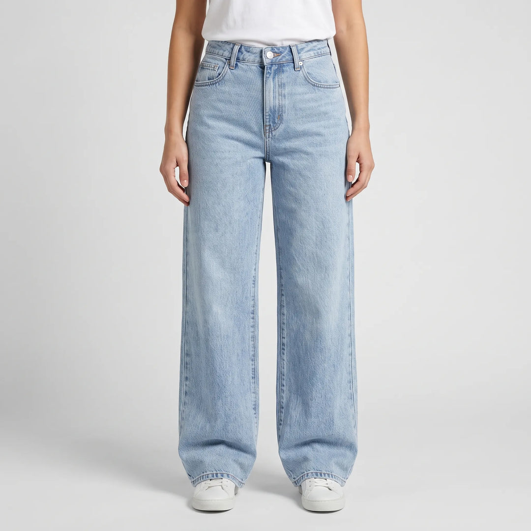 High Waisted Wide Leg Jeans -  Ethel