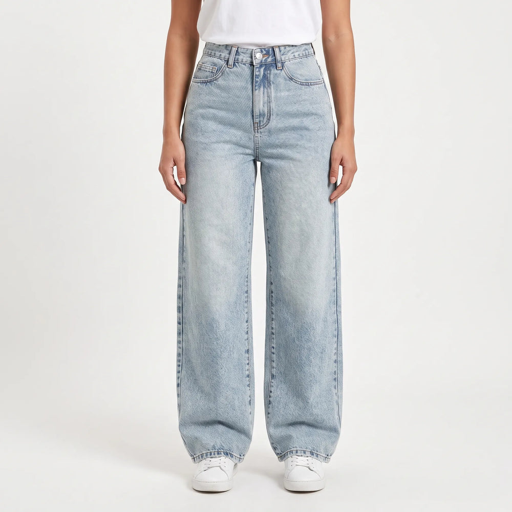 High Waisted Wide Leg Jeans -  May