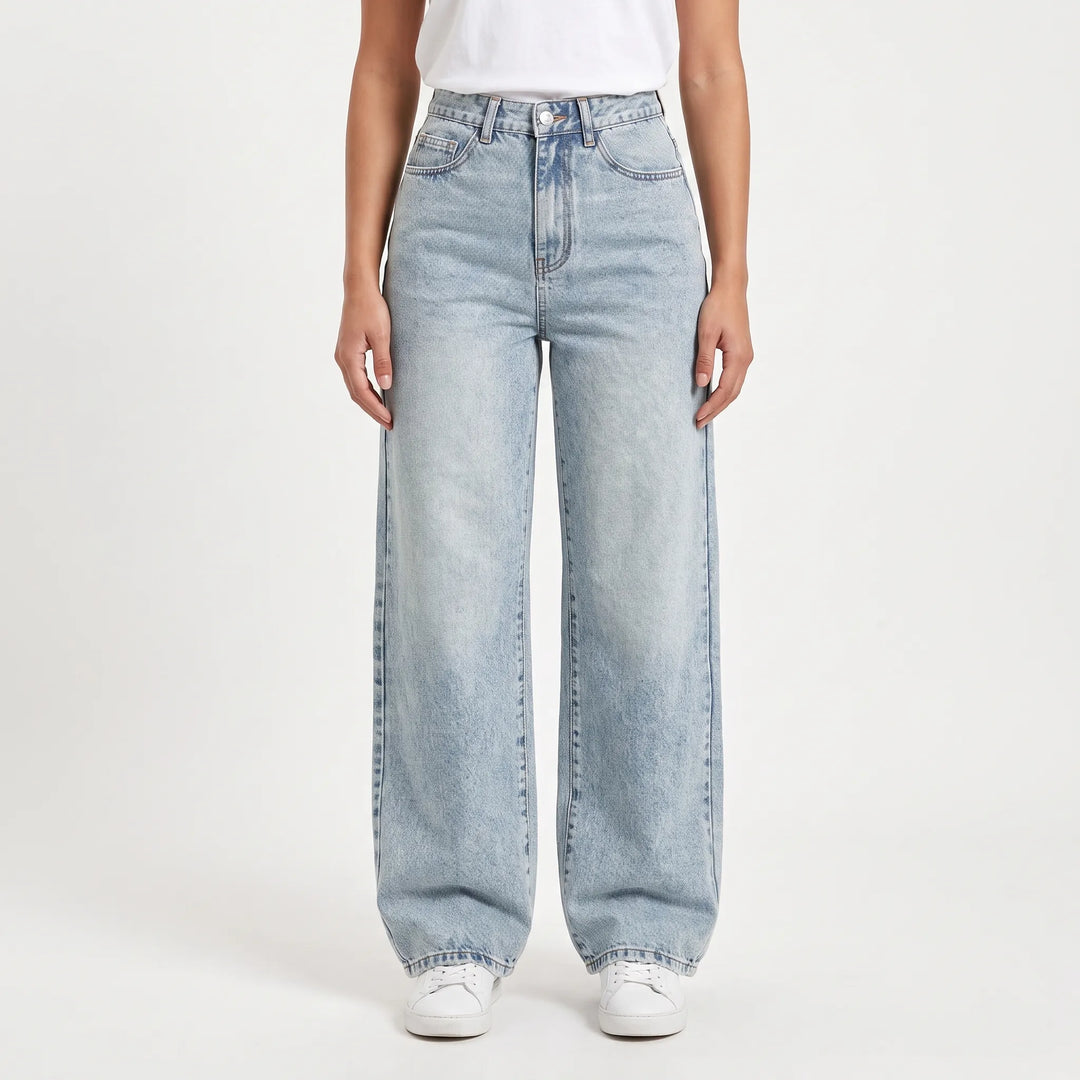 High Waisted Wide Leg Jeans -  May