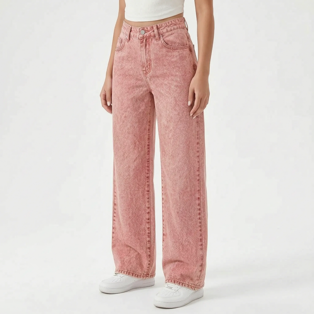 High Waisted Wide Leg Jeans -  May