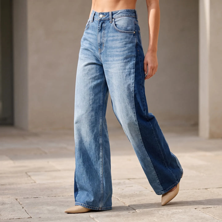 High Waisted Wide Leg Jeans -  Renee