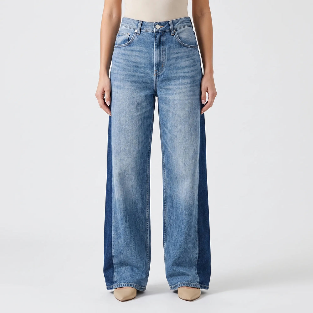 High Waisted Wide Leg Jeans -  Renee