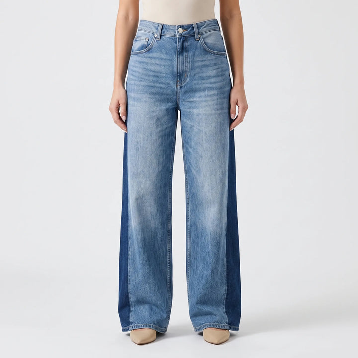 High Waisted Wide Leg Jeans -  Renee