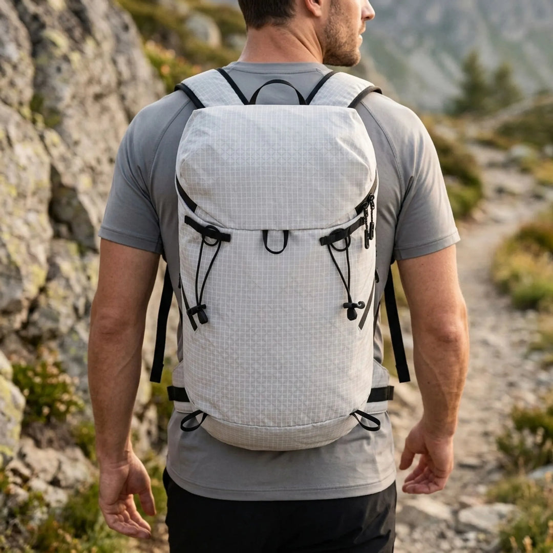 Hiking Backpack Daypack - For Men And Women - Water-Repellent Exterior - 4 gal Volume - Weighs 14 oz - Backpack For Day Hiking