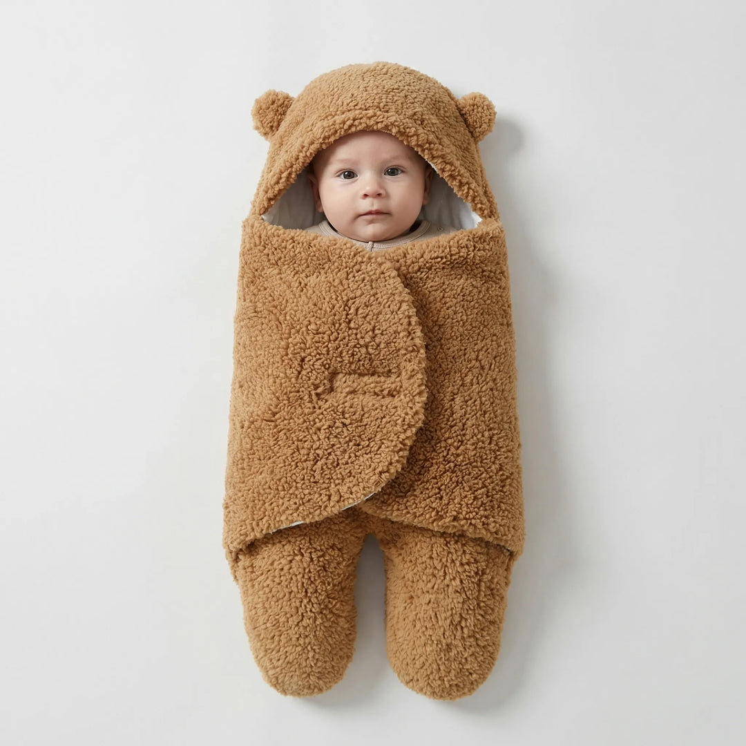 Hooded Newborn Swaddle Wrap Blanket - Sam