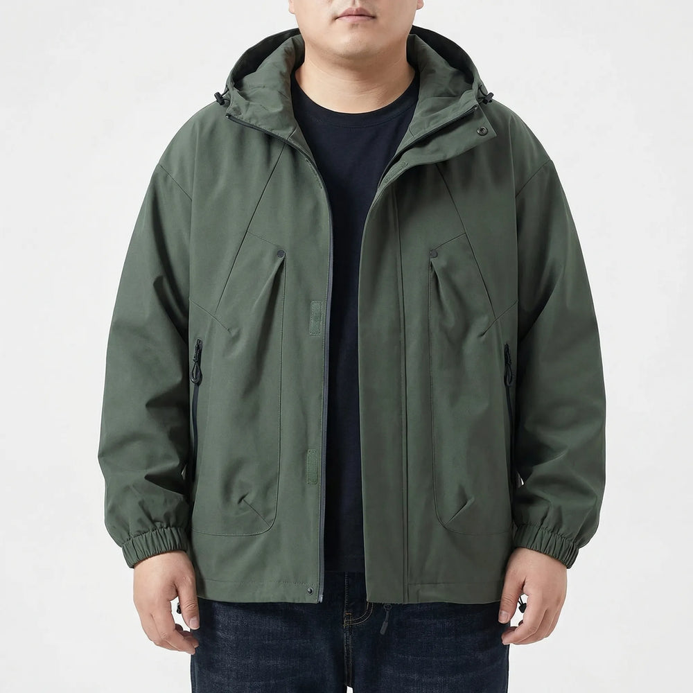 Hooded Oversized Windbreaker Jacket - Adrian