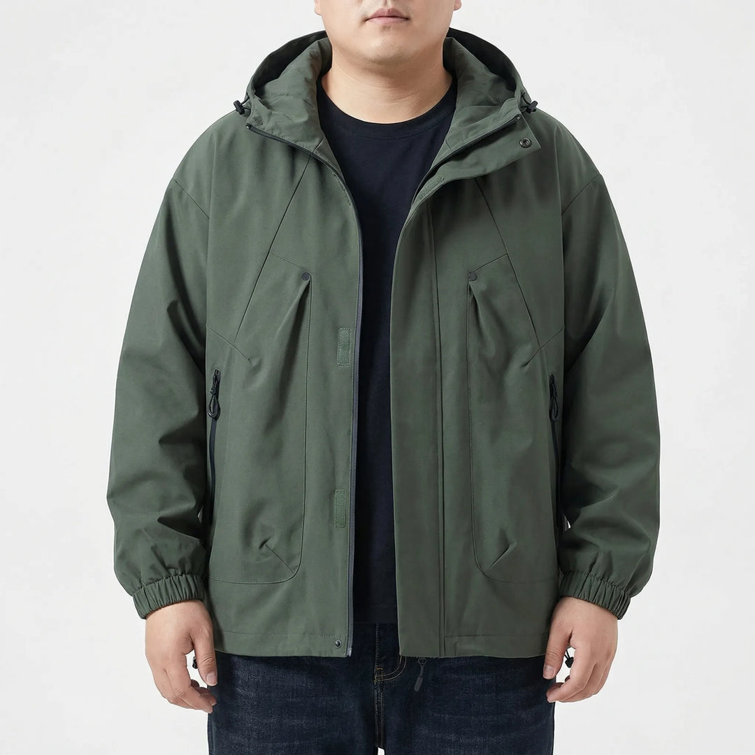 Hooded Oversized Windbreaker Jacket - Adrian