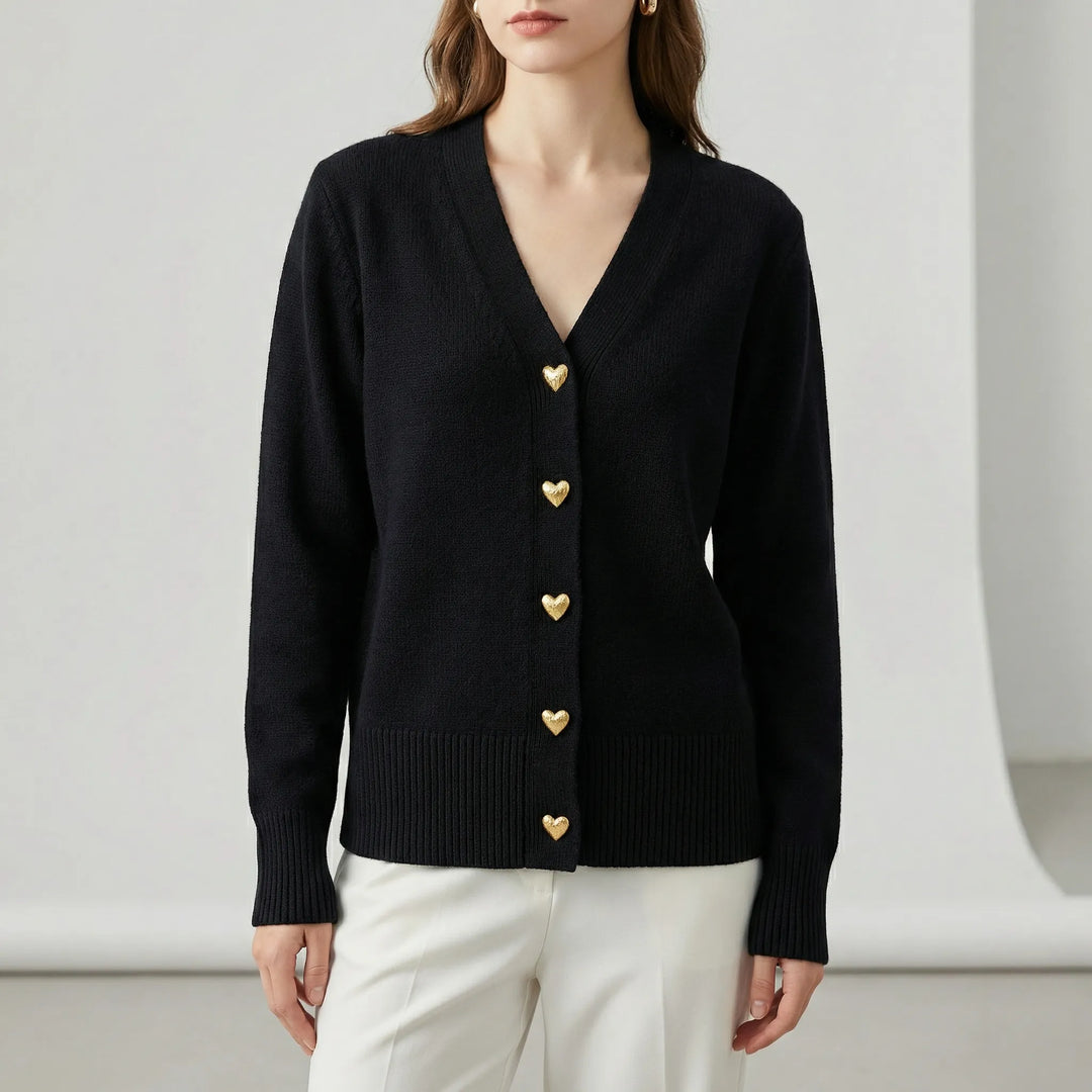 Hüftlanger Cardigan Mit Knopfleiste - Frida