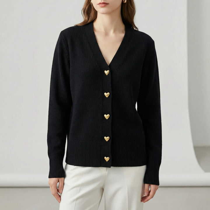 Hüftlanger Cardigan Mit Knopfleiste - Frida
