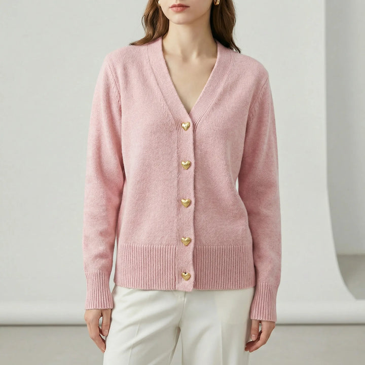 Hüftlanger Cardigan Mit Knopfleiste - Frida