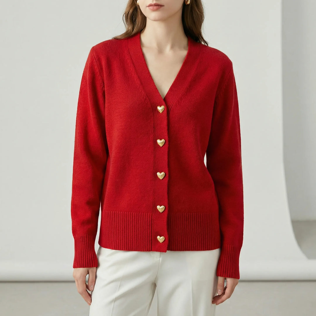 Hüftlanger Cardigan Mit Knopfleiste - Frida