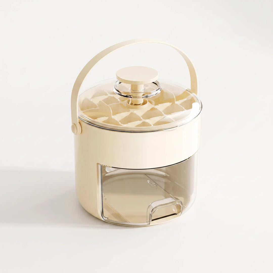 Ice Cube Tray With Integrated Storage Bin - Kaltix