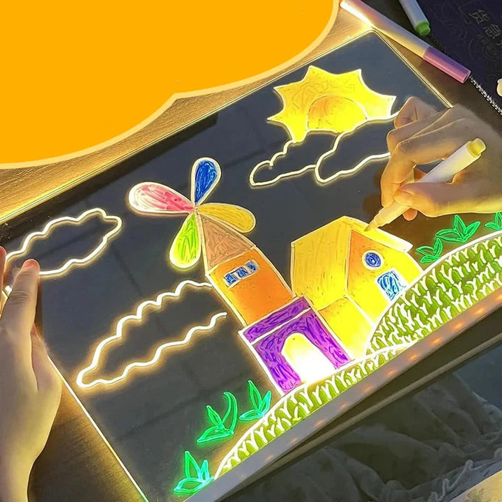 Illuminated Acrylic Drawing Board - GlowSketcha