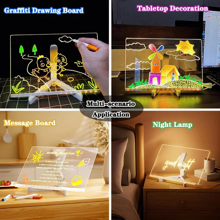 Illuminated Acrylic Drawing Board - GlowSketcha