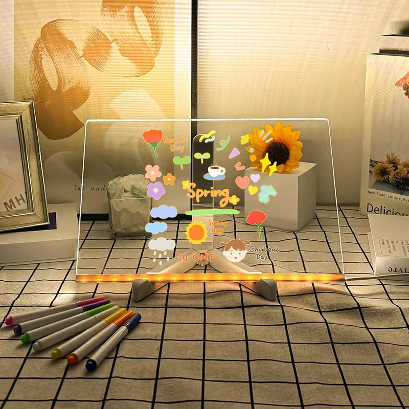 Illuminated Acrylic Drawing Board - GlowSketcha