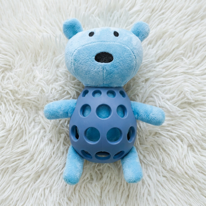 Interactive Plush Dog Toy - SqueakBear