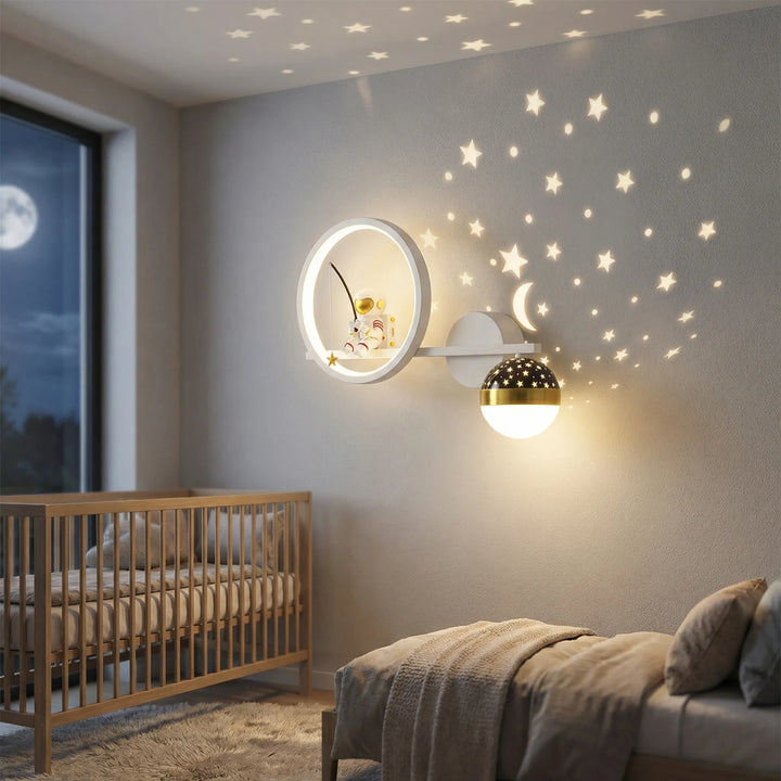 Kinderkamer Wandlamp Met Astronautenontwerp - Cosmoglow