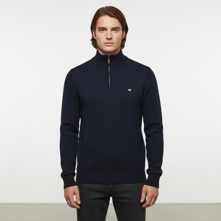 Klassischer Pullover Mit Reißverschluss - Finn