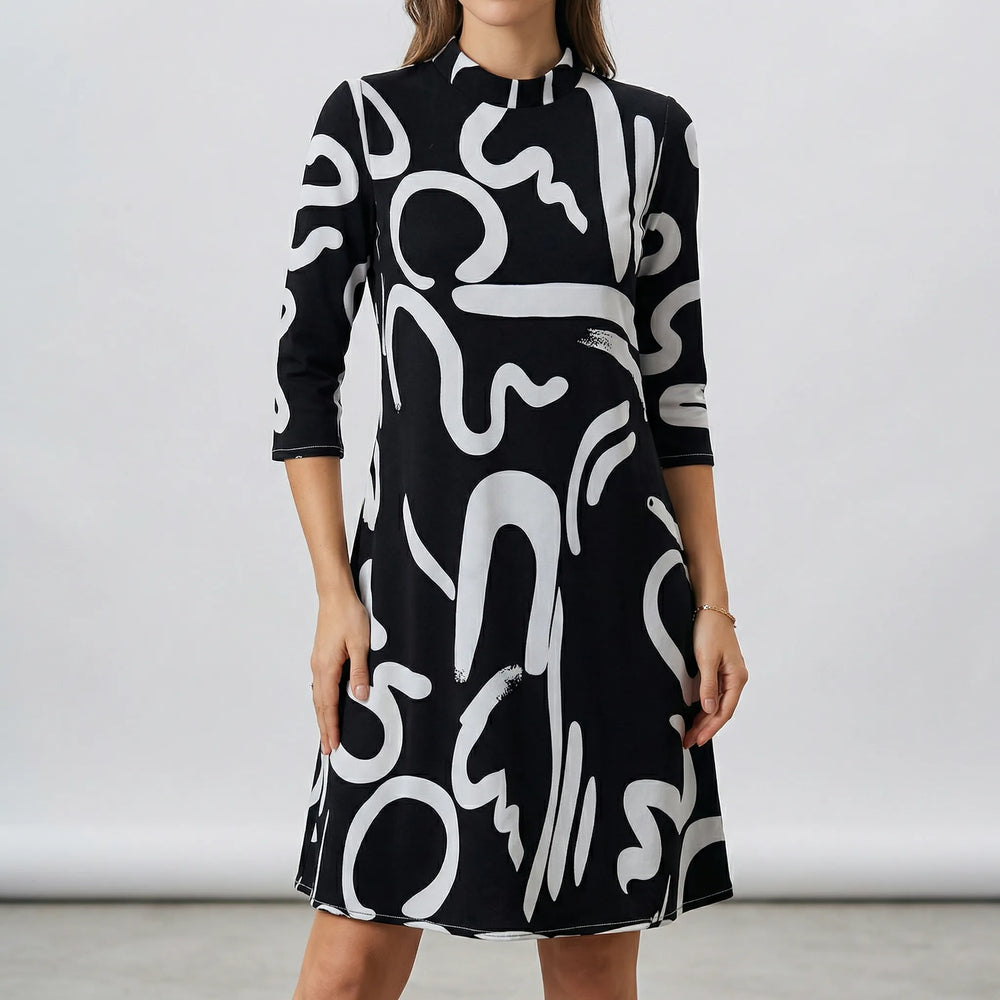 Kleid Mit Lockerem Schnitt Und Muster - Letizia