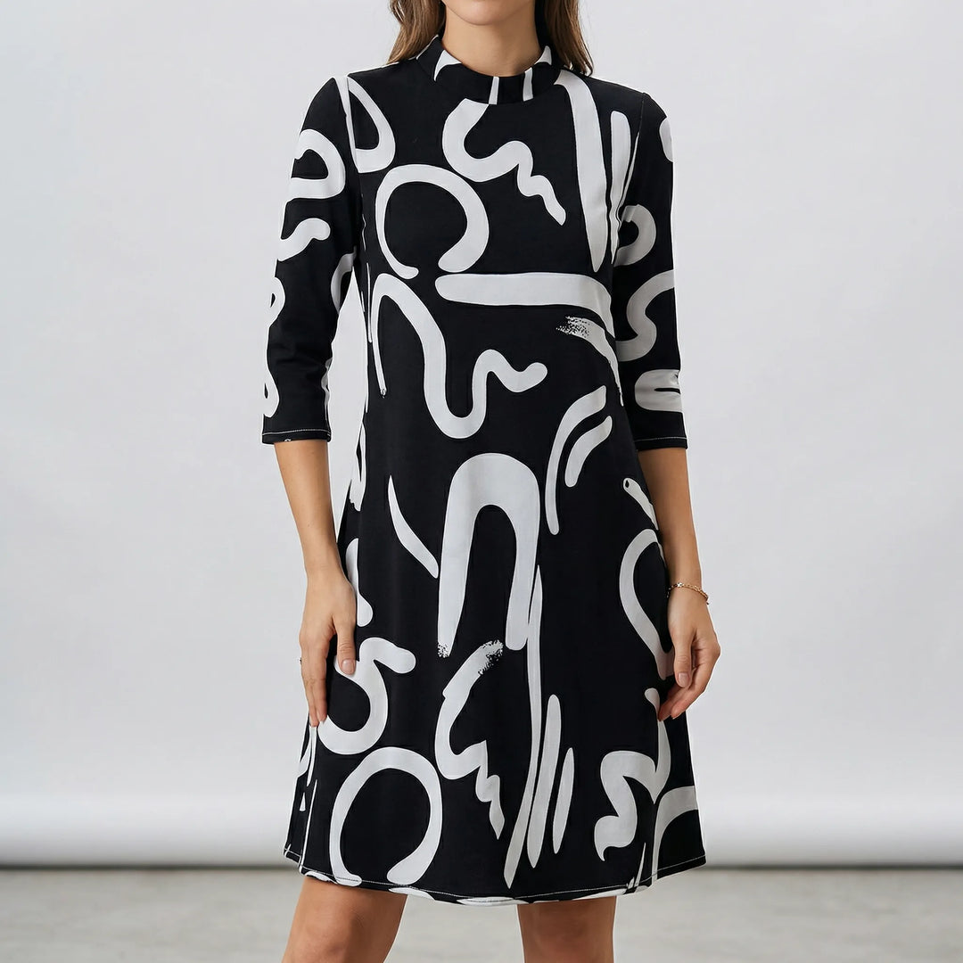 Kleid Mit Lockerem Schnitt Und Muster - Letizia