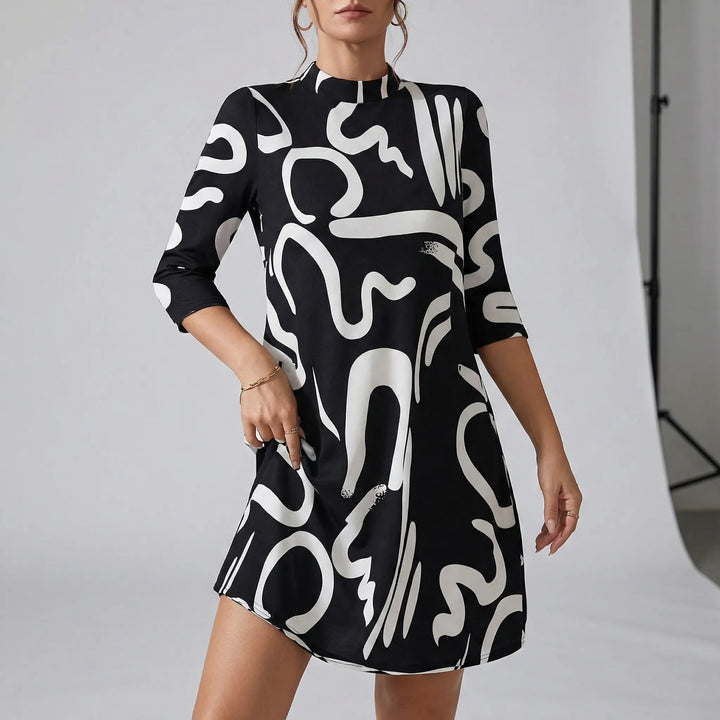 Kleid Mit Lockerem Schnitt Und Muster - Letizia