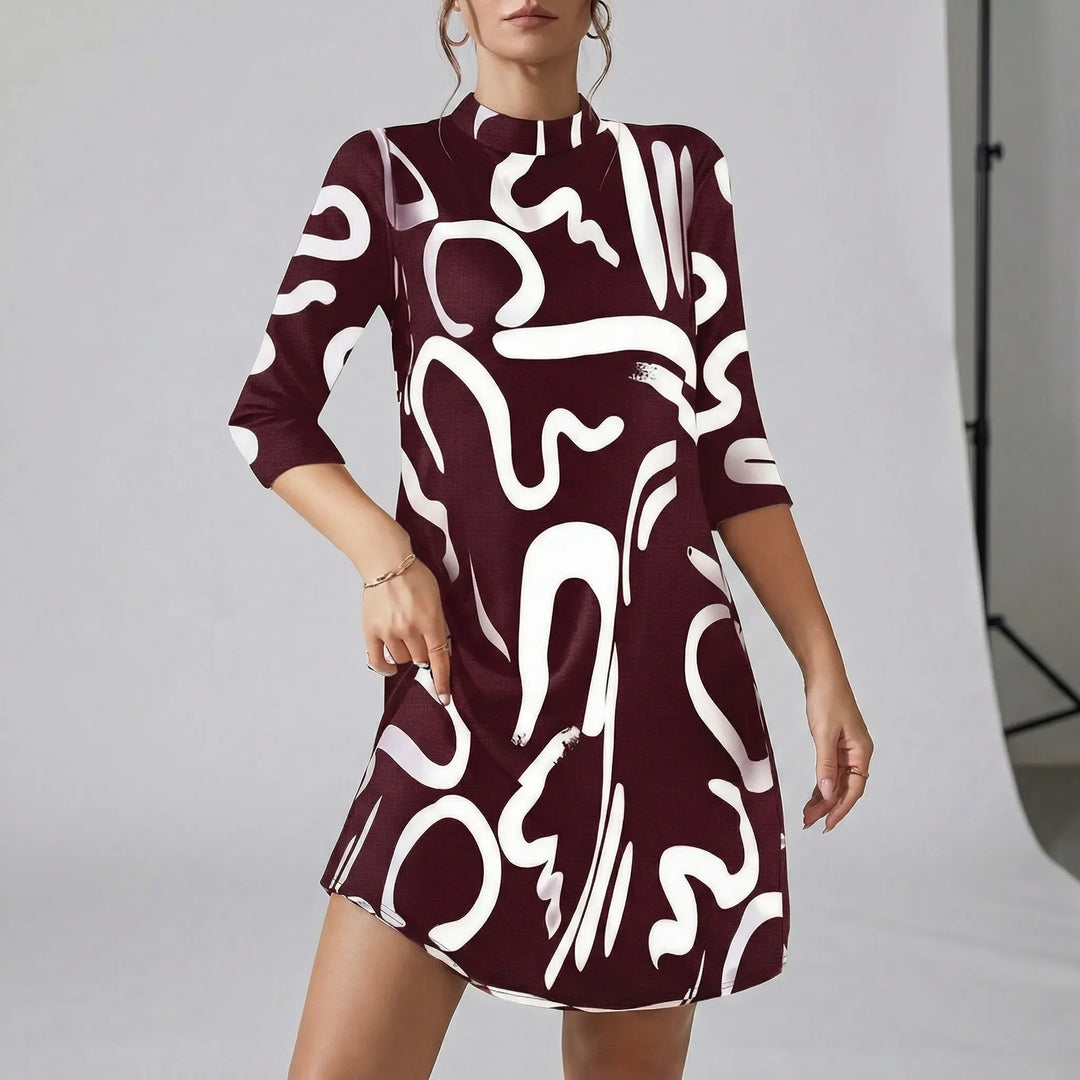 Kleid Mit Lockerem Schnitt Und Muster - Letizia