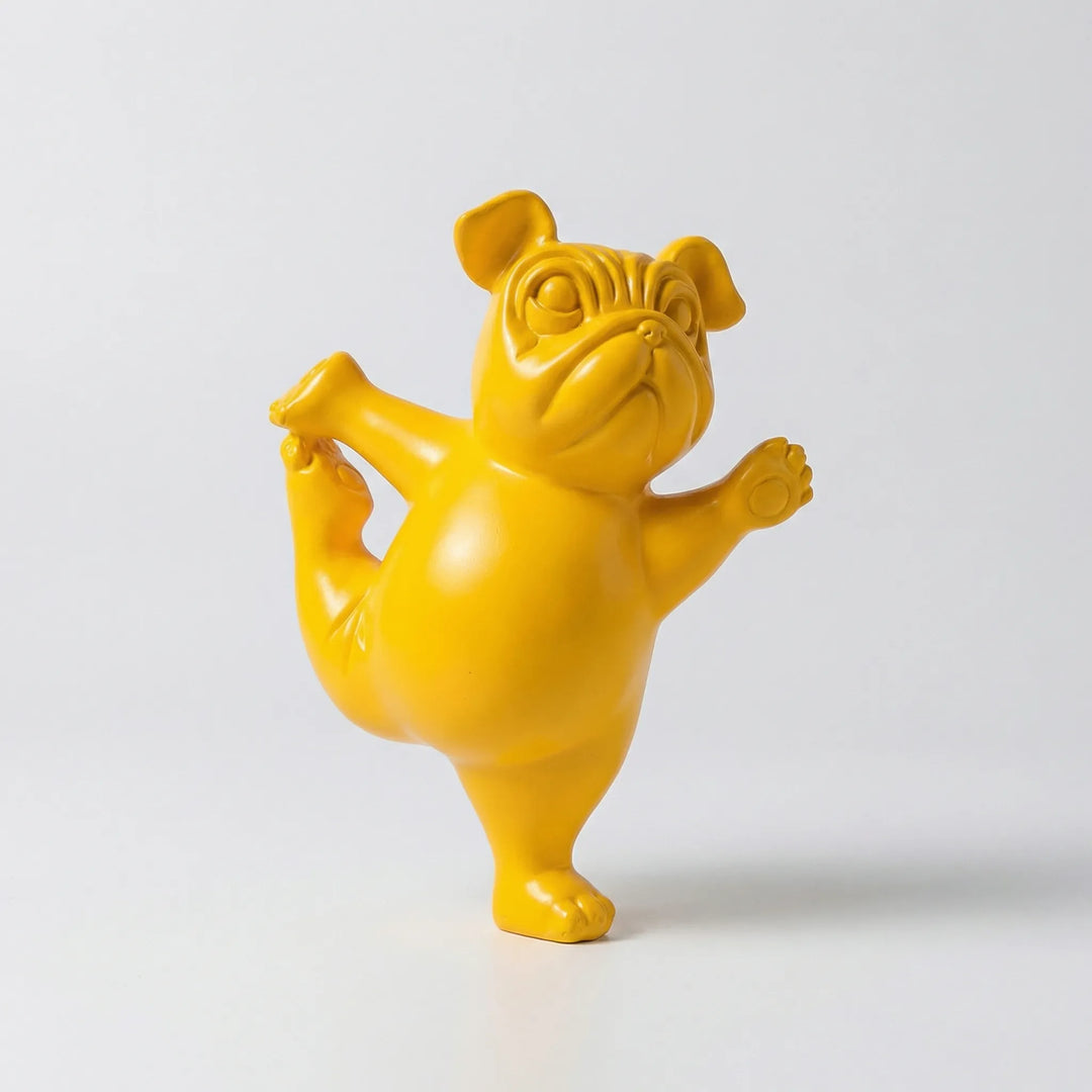 Kleurrijke Bulldog-Figuur In Yogastijl - Yogapaws