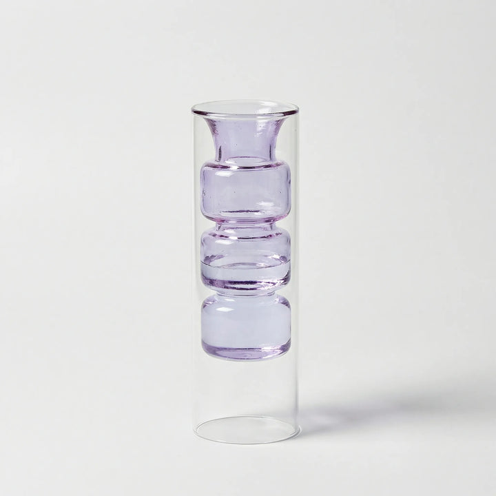Kleurrijke Noordse Glazen Vaas In Sculptuurvorm - Lumivase