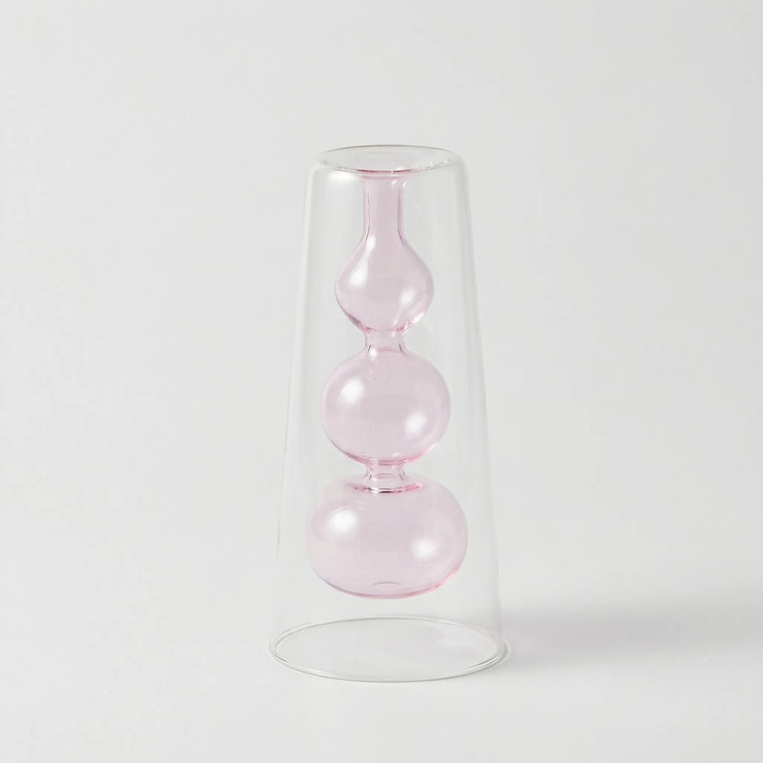 Kleurrijke Noordse Glazen Vaas In Sculptuurvorm - Lumivase