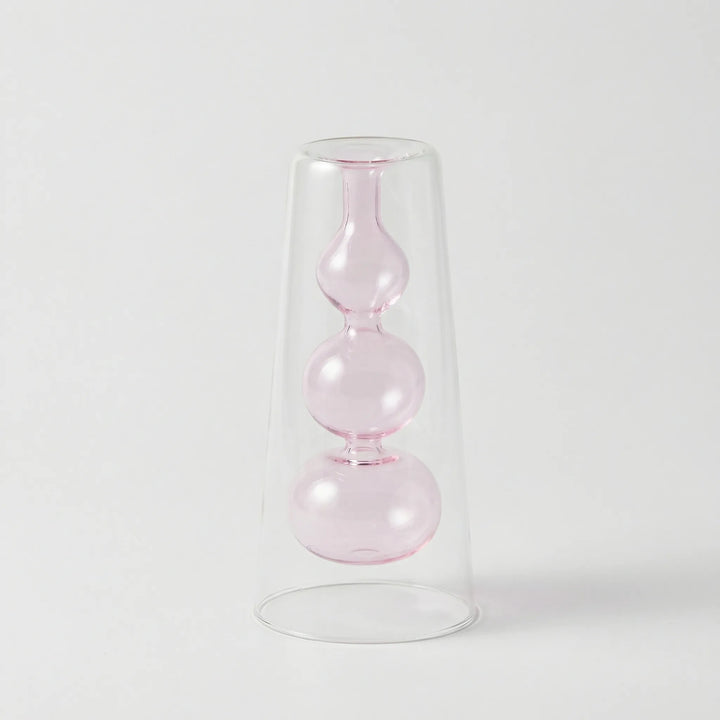 Kleurrijke Noordse Glazen Vaas In Sculptuurvorm - Lumivase
