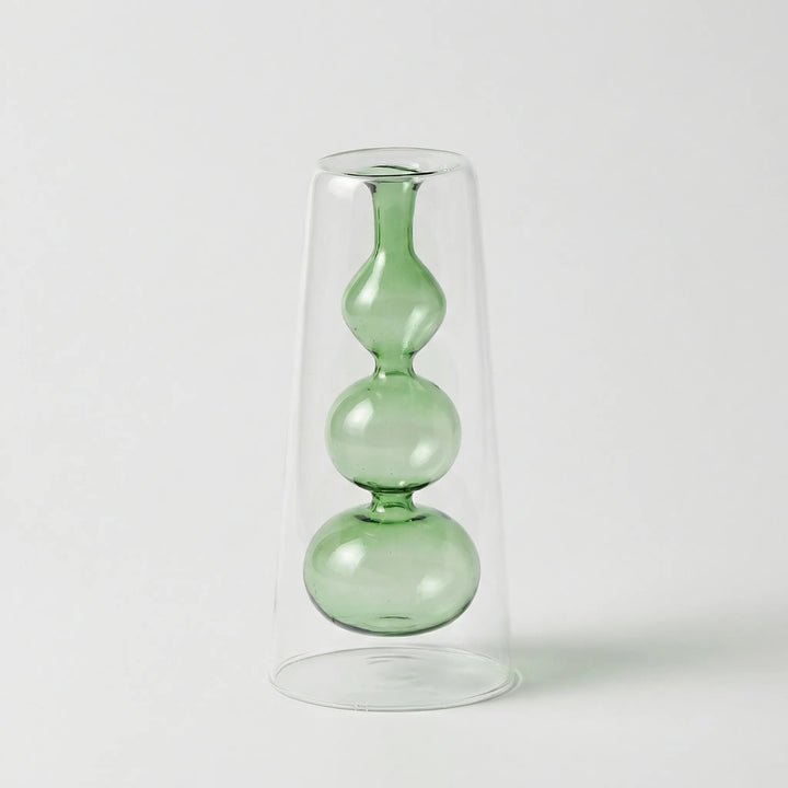 Kleurrijke Noordse Glazen Vaas In Sculptuurvorm - Lumivase
