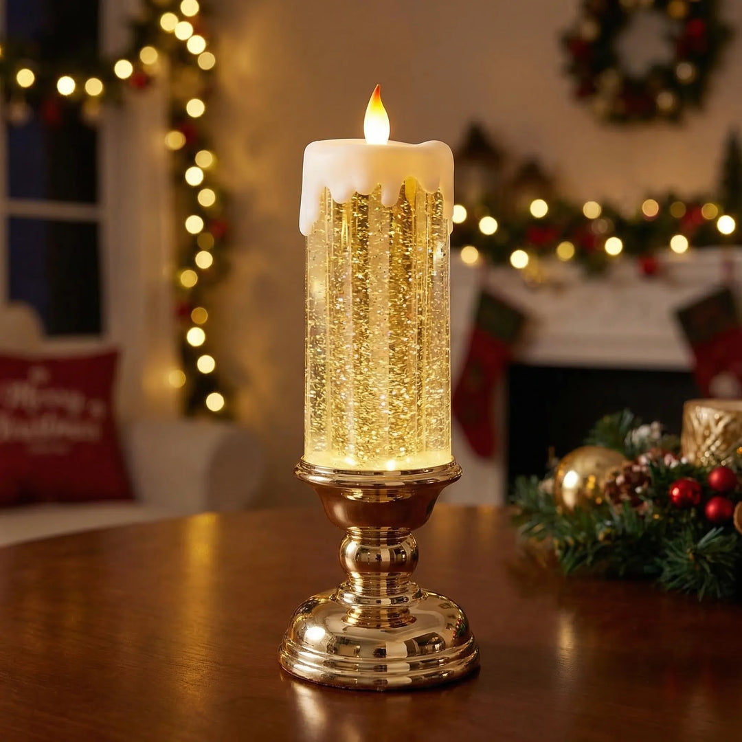 Kleurveranderende LED-Kaars Met Glitters - Sparkflame