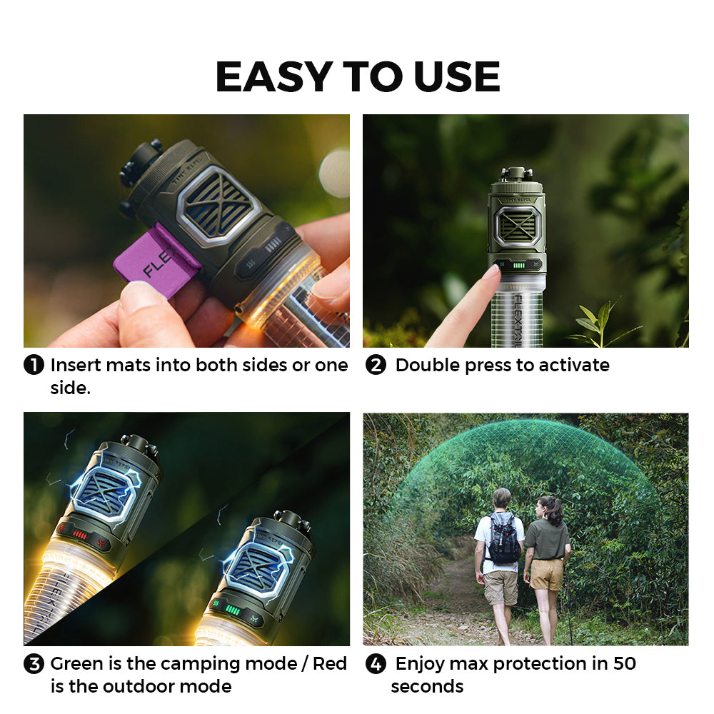 Kompakte 2 In 1 Campinglampe - RepelLight