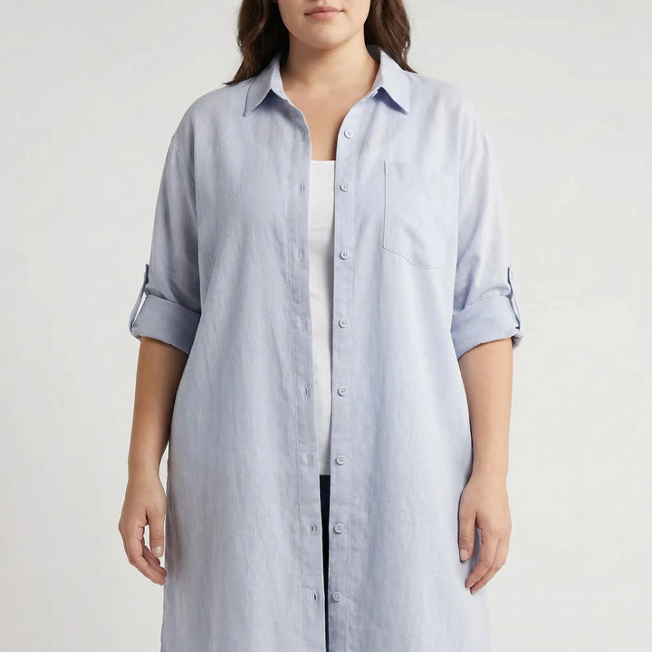 Korean-Inspired Casual Plus Size Top - Sophia