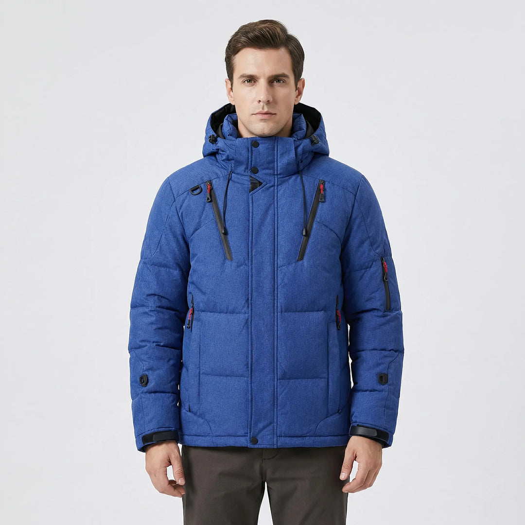Korte Gevoerde Winterjas Met Capuchon - Kenneth