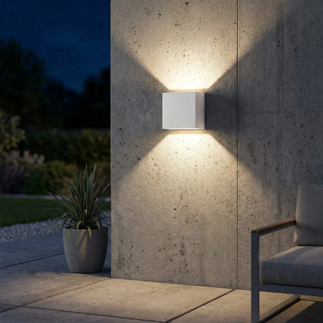 Kubusvorming LED-Wandlamp Voor Binnen En Buiten - Quadrolight