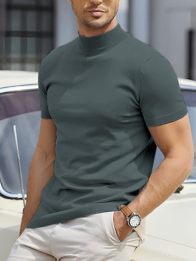 Kurzarm-Rollkragen-Shirt - Riccardo